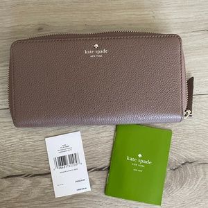 Kate Spade Neda Light Walnut Wallet NWT